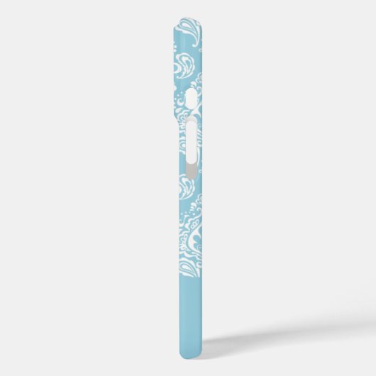 Blue Damask Case-Mate iPhone Hülle (Rückseite / Links)