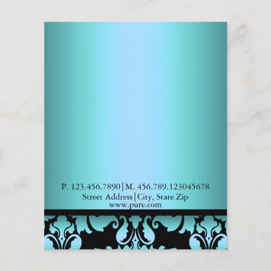 Blue Damask Flyer (Hinten)