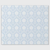 Blue Damask Geschenkpapier (Flach)