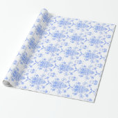 Blue Damask Geschenkpapier (Ungerollt)