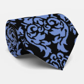 Blue Damask Krawatte (Gerollt)