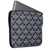 Blue Damask Laptop Sleeve (Vorne Rechts)