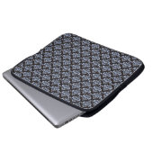 Blue Damask Laptopschutzhülle (Vorne Knopf)