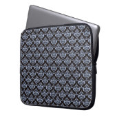 Blue Damask Laptopschutzhülle (Vorderseite Links)