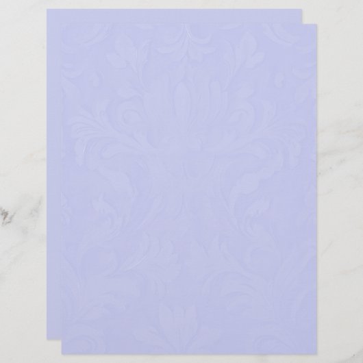 Blue Damask Letterhead Briefbogen (Vorne/Hinten)