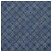 Blue Damask Medallion Pattern Stoff (Muster)