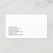 Blue Damask Monogram für Steuervorbereitung Financ Visitenkarte (Rückseite)