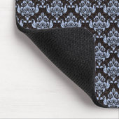 Blue Damask Mouse Pad Mousepad (Ecke)