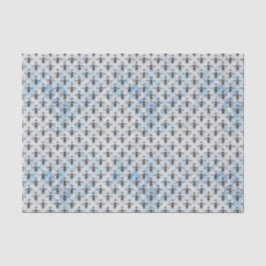 Blue Damask Queen Bee Seidenpapier