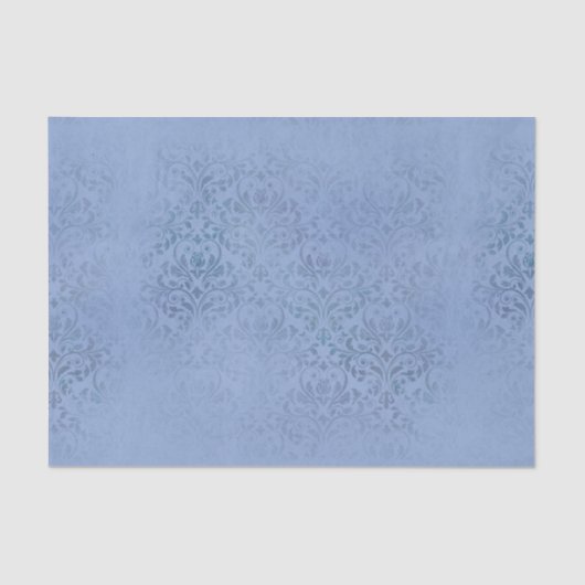 Blue Damask Seidenpapier (Vorderseite)