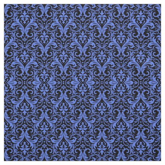 Blue Damask Stoff (Muster)