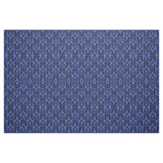 Blue Damask Stoff (Fat Quarter (45,7 x 55,9 cm))