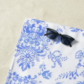 Blue Damask Strandtuch (Beispiel)