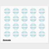 Blue Damask Wedding Stickers (Blatt)