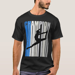 Blue Dance Champion Girls Birthday Outdoor Dance C T-Shirt