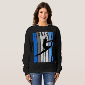 Blue Dance Team Believe Motivating Dancer Dancing  Sweatshirt (Vorne ganz)