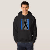 Blue Dance Team Dancing Dancer Believe Motivating  Hoodie (Vorne ganz)