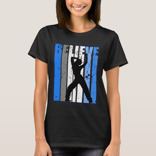 Blue Dance Team Dancing Dancer Believe Motivating T-Shirt (Vorderseite)