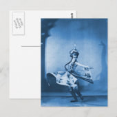 Blue Dancer Digital Art Postkarte (Vorne/Hinten)