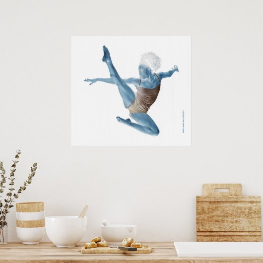 Blue Dancer Poster (Küche)