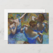 Blue Dancers Edgar Degas Postkarte (Vorne/Hinten)