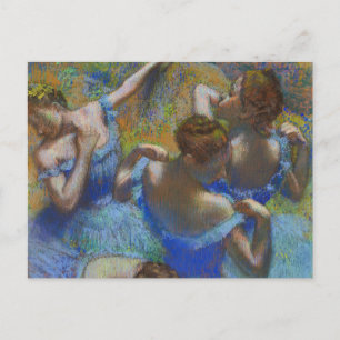 Blue Dancers Edgar Degas Postkarte