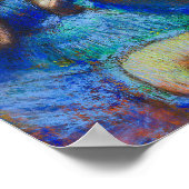 Blue Dancers von Edgar Degas Poster (Ecke)