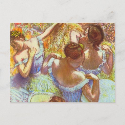 Blue Dancers von Edgar Degas Postkarte (Vorderseite)