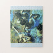 Blue Dancers von Edgar Degas Puzzle (Vertikal)
