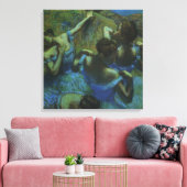 Blue Dancers von Edgar Degas, Vintager Impressioni Leinwanddruck (Insitu (Wohnzimmer))