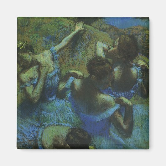 Blue Dancers von Edgar Degas, Vintager Impressioni Magnet (Vorne)
