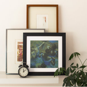 Blue Dancers von Edgar Degas, Vintager Impressioni Poster