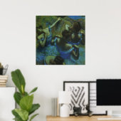 Blue Dancers von Edgar Degas, Vintager Impressioni Poster (Heimbüro)