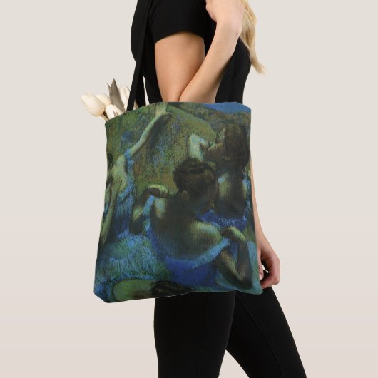 Blue Dancers von Edgar Degas, Vintager Impressioni Tasche (Von Nahem)