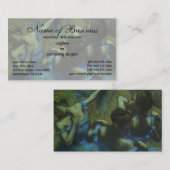 Blue Dancers von Edgar Degas Visitenkarte (Vorne/Hinten)