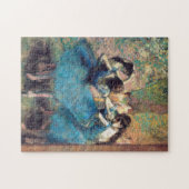 Blue Dancers von Edward Degas Puzzle (Horizontal)