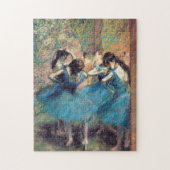 Blue Dancers von Edward Degas Puzzle (Vertikal)