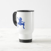Blue Dancing Kokopelli Reisebecher (Vorderseite Links)