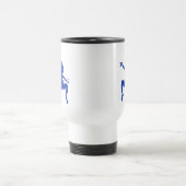 Blue Dancing Kokopelli Reisebecher (Mittel)