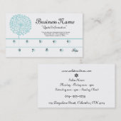 Blue Dandelion Loyalty Cards/Frequent Buyer Treuekarte (Vorne/Hinten)