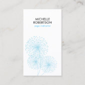 BLUE DANDELIONEN YOGA LEHRER, YOGA INSTRUCTOR VISITENKARTE (Vorderseite)