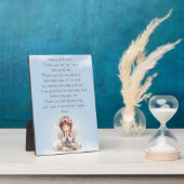 Blue Danke Child Prayer Tabletop Plaque Fotoplatte (Seite)