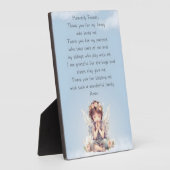Blue Danke Child Prayer Tabletop Plaque Fotoplatte (Seite)