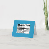 Blue Danke Ingredients Card (Vorderseite)
