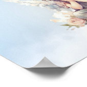 Blue Danke Kindergebet Poster (Ecke)