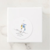 Blue Danke Petals & Prosecco Brautparty Geschenkanhänger (Beispiel)