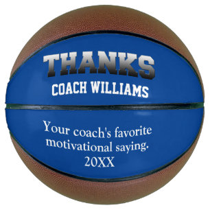 Blue Dankeschön Coach Keepake Basketball