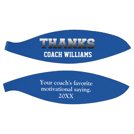 Blue Dankeschön Coach Keepake Basketball (Panele)