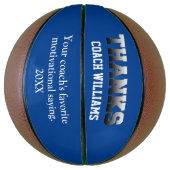 Blue Dankeschön Coach Keepake Basketball (Vertikal)