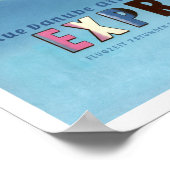 Blue Danube Air Express Vintage Poster 1936 (Ecke)